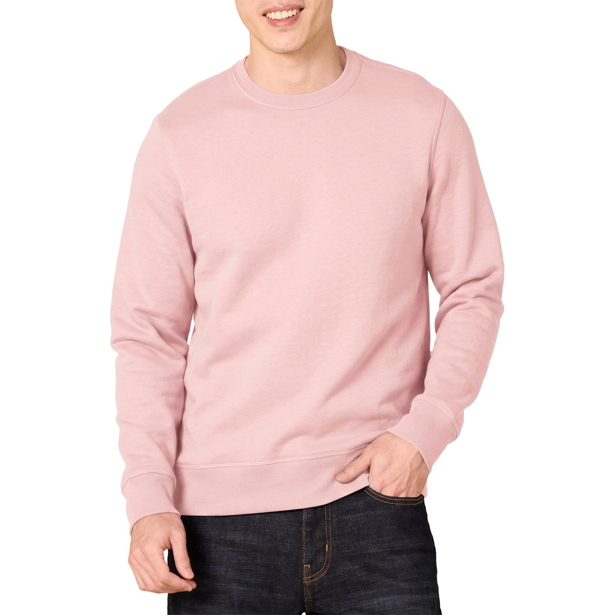 Amazon Essentials Men's Fleece Crew Neck Sweatshirt (Available in Big & Tall)