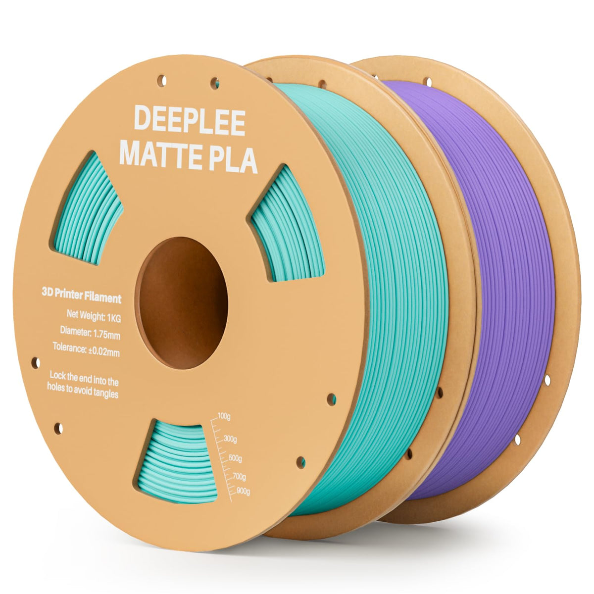 DEEPLEE Matte PLA Filament 1.75mm Matte White 1kg