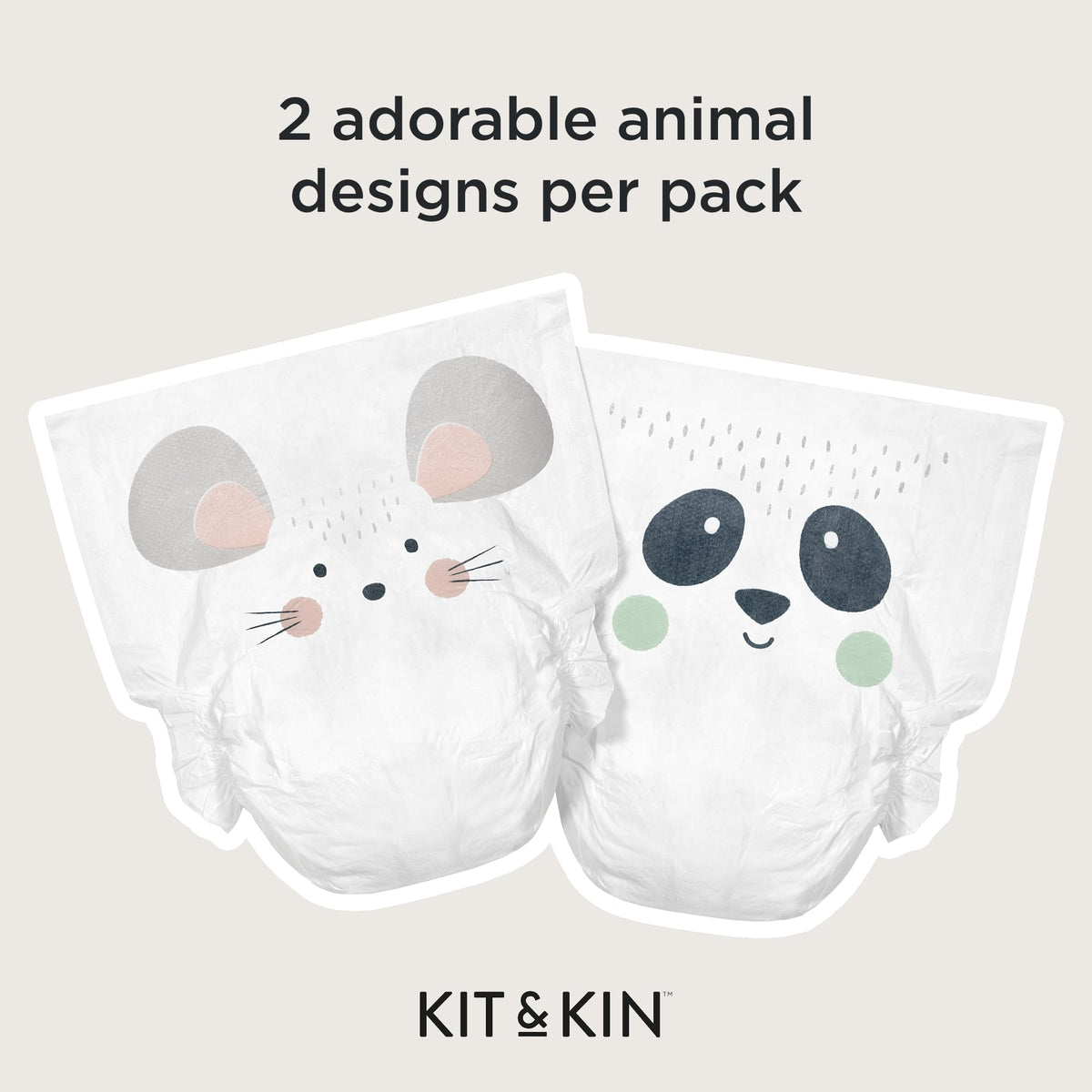 Kit & Kin Premium Baby Nappies Size 4 | 9-14 kgs / 20-31 lbs | Pack of 256 Nappies | Plant-Based Materials On Baby's Skin | Hypoallergenic | Superior up to 12 Hour Leak Protection