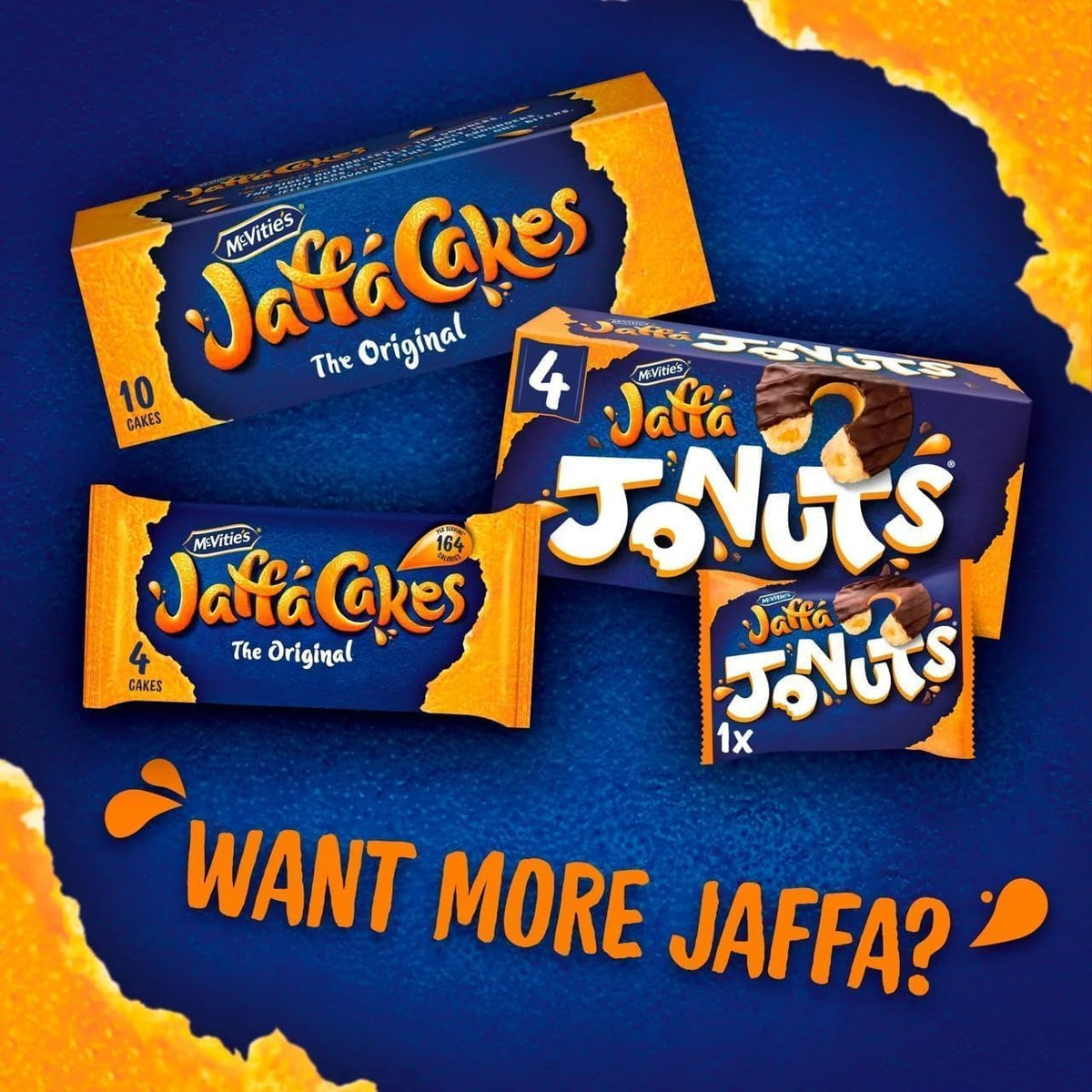 McVitie's Jaffa Cakes Original Biscuits Snack Pack, 6 x 3 Cakes, 198 g