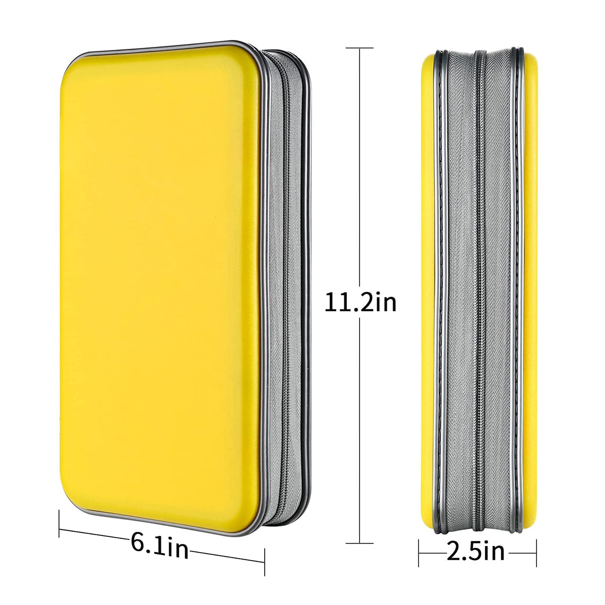 LIOVODE DVD Case, 96 Capacity CD Case Holder Organizer Disc Wallet for Car