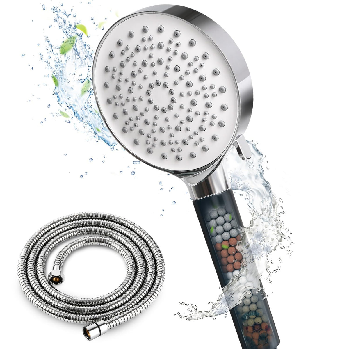 High Pressure Shower Head, Power Shower Head with 6 Modes
