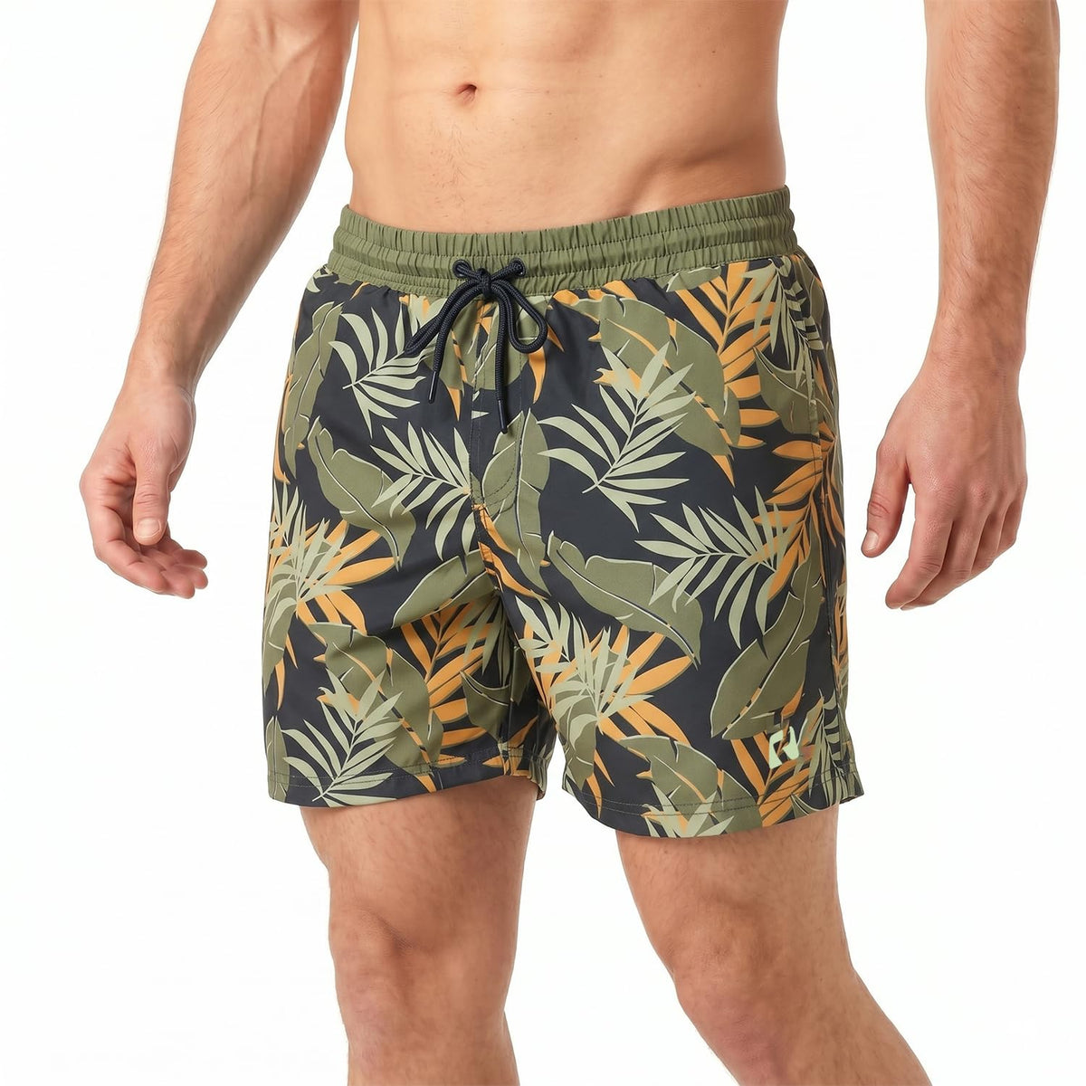 RIPT Men’s Quick Dry Swim Shorts Mesh Lining Drawstring UV 50 Beach Trunks