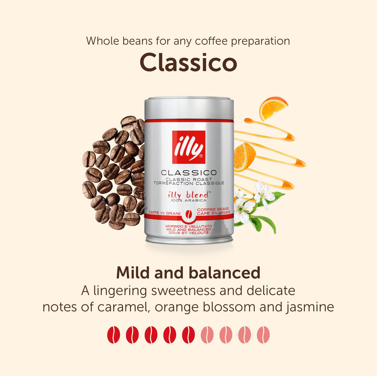 illy Classico Ground Coffee for Espresso, Moka Pot, Cafetiere 250g