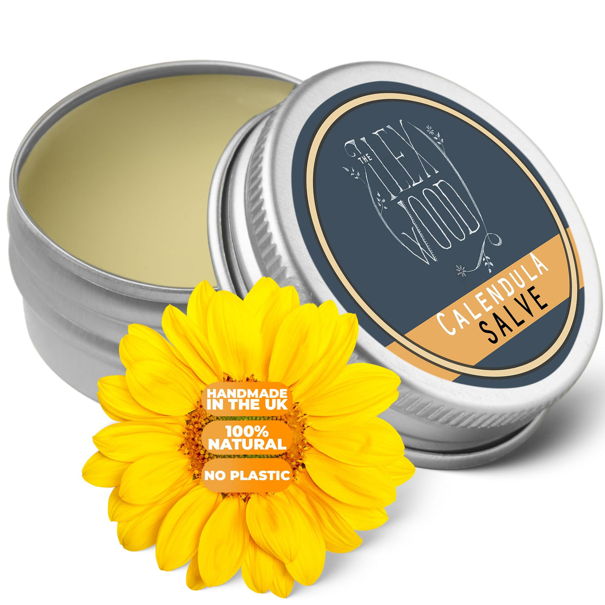 The Ilex Wood - Herbal Salve Gift Set - 100% Natural Handmade, Cruelty & Plastic Free. Skin irritation, scrapes, bites, stings soothes rashes, itching, dry skin, eczema, chapped hands. 3 x 100ml