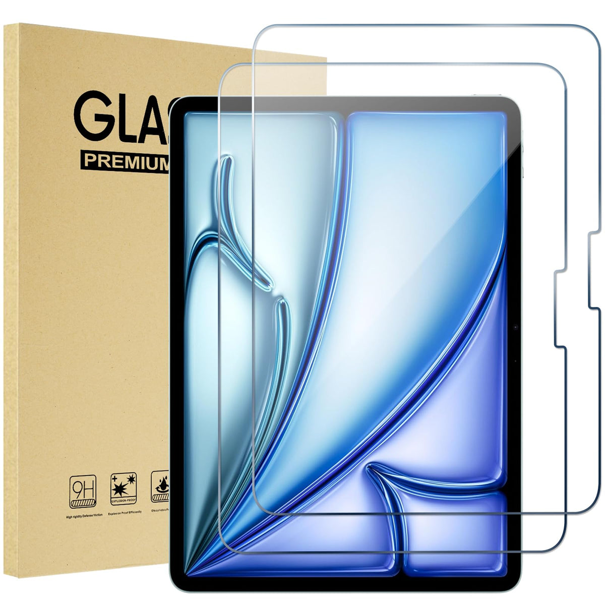 ProCase 2 Pack Screen Protector for iPad A16 2025 11th 11"/10th 2022 10.9"