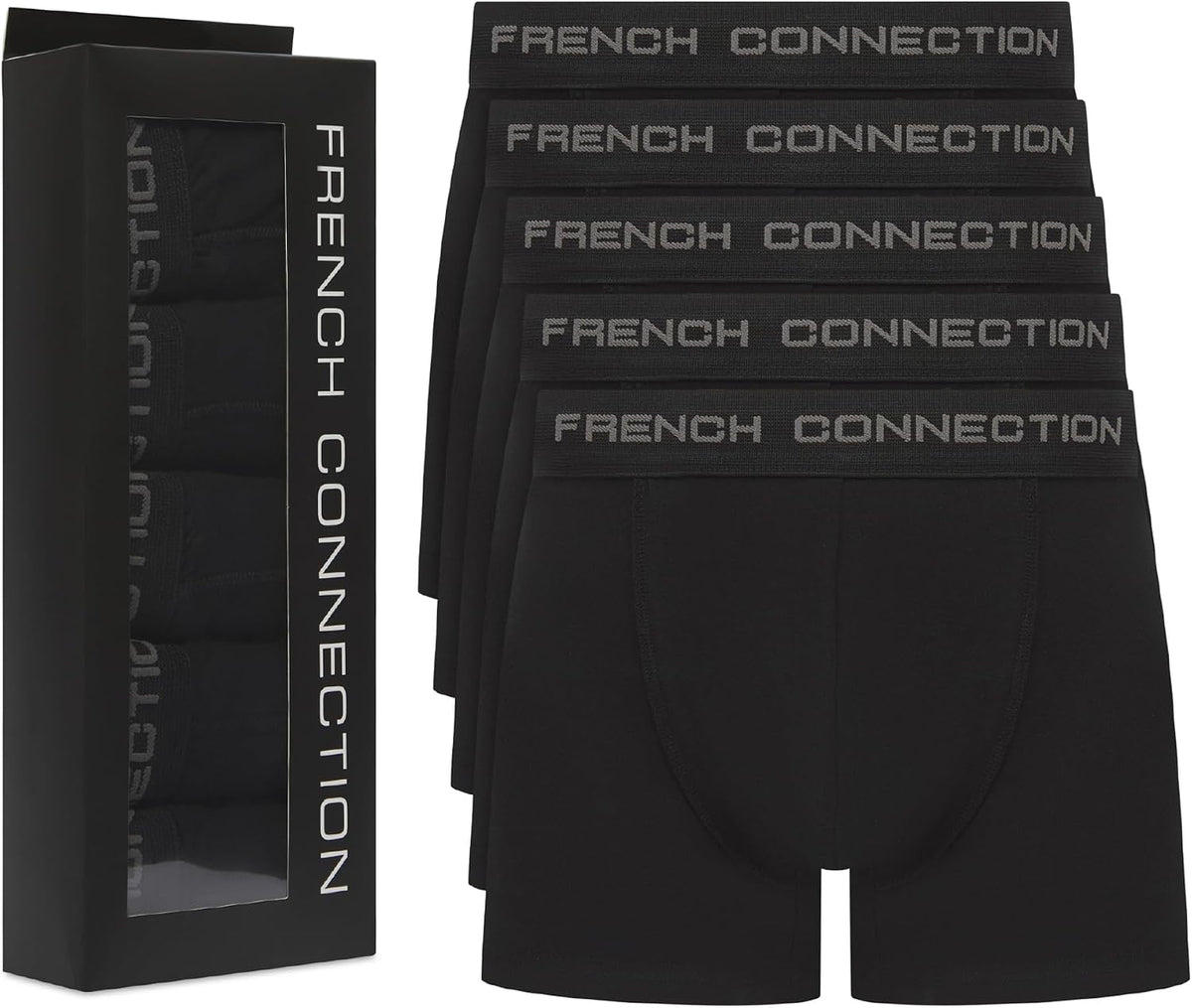 French Connection Mens Boxer Shorts Multipack Cotton Stretch Underwear
