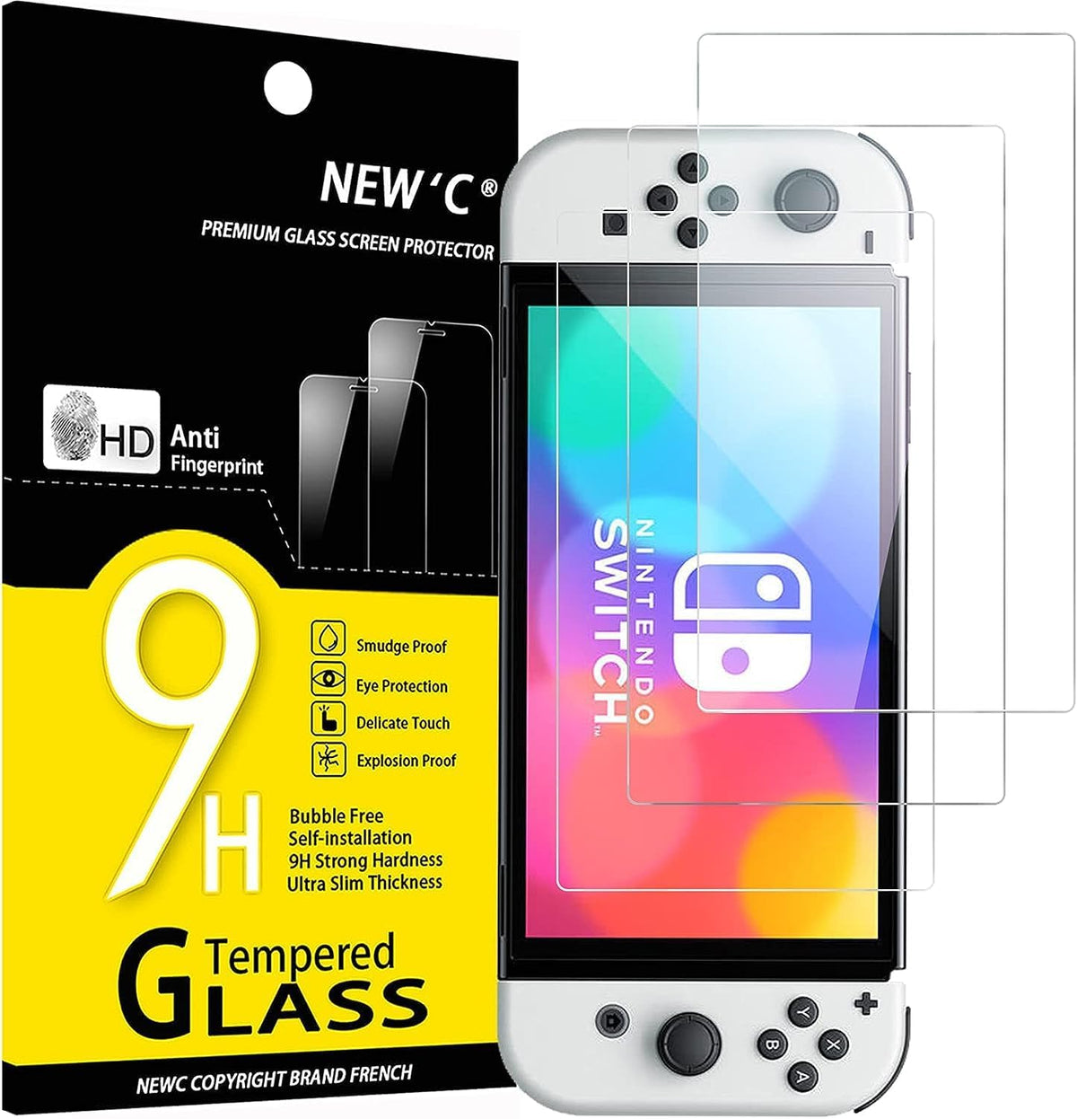 NEW'C for Nintendo Switch 2 Screen Protector Tempered Glass Bubble Free