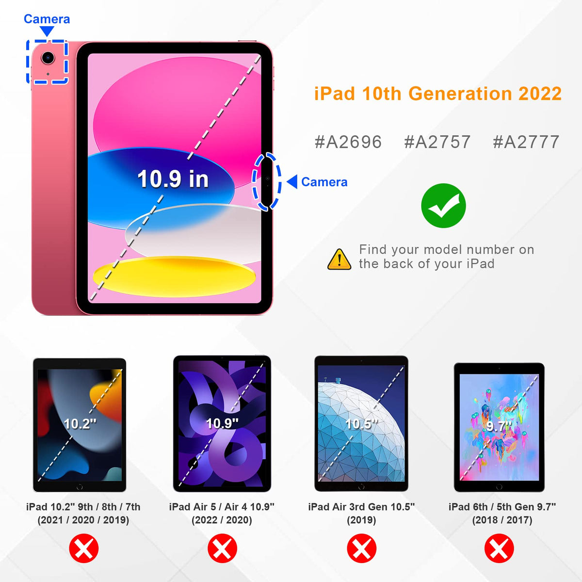 FINTIE Slim Case for iPad A16 11th Generation 11 Inch & 10th Gen 10.9 Inch