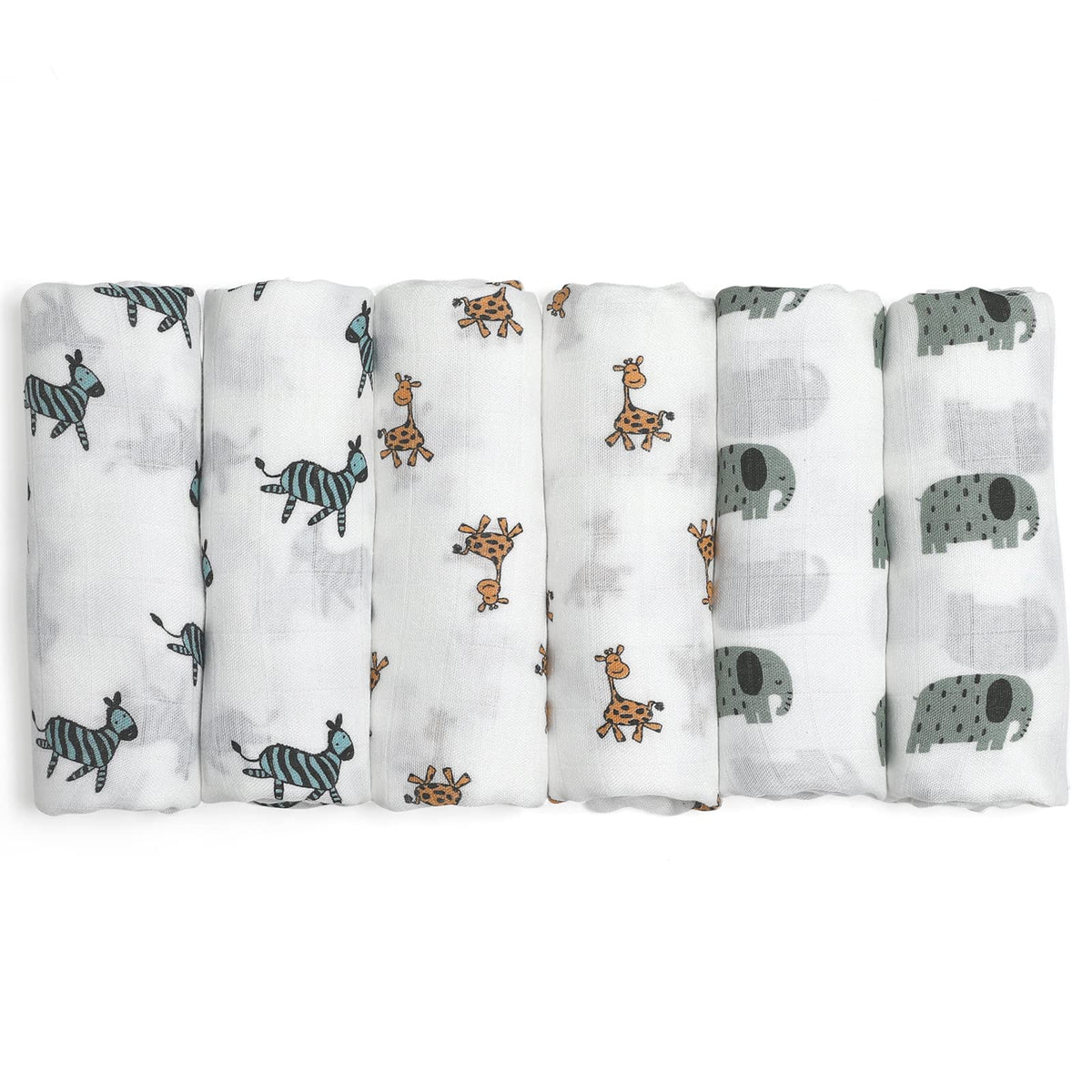 GLLQUEN BABY Muslin Squares Cloth for Baby 6pack 70cm x 70cm