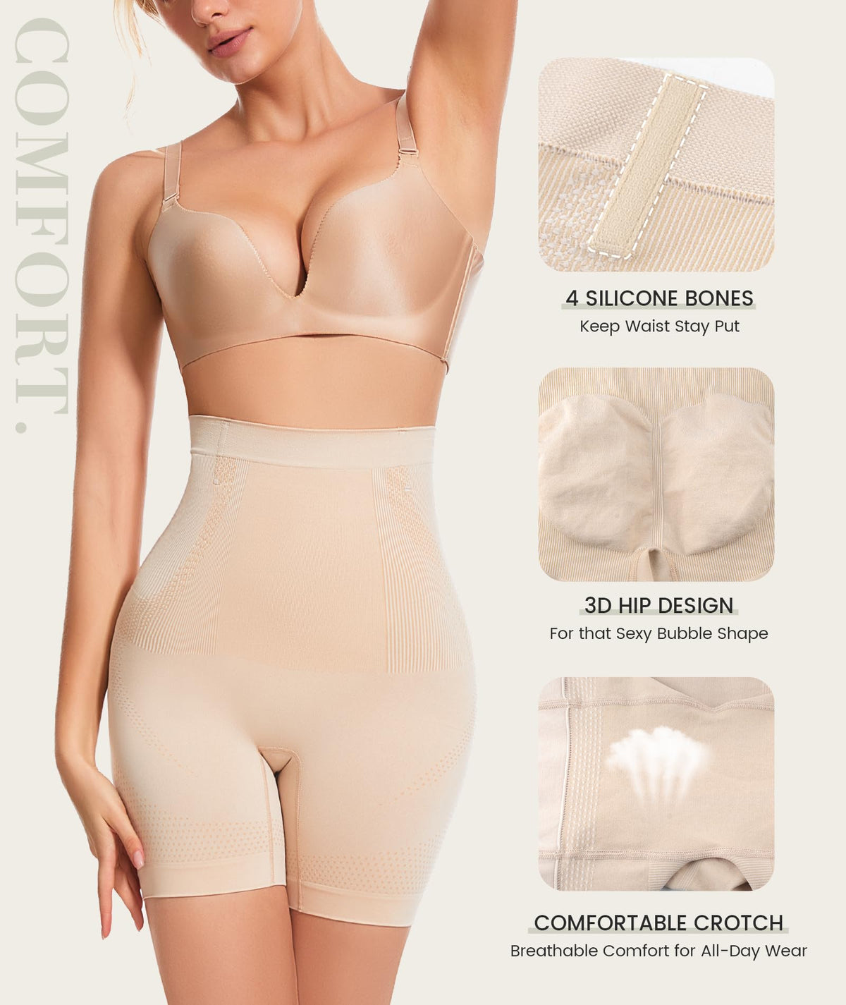 SIMIYA Tummy Control Knickers High Waisted Body Shaper for Women