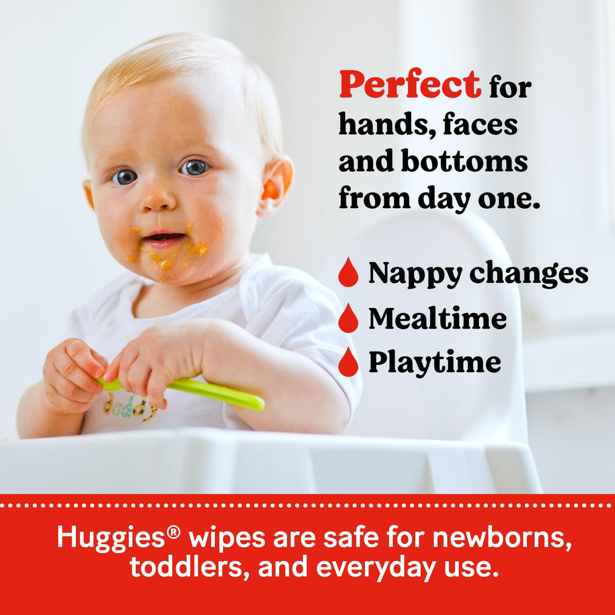 Huggies Natural Care Baby Wipes - Pack of 10 (480 Wipes) – Plastic Free Wet Wipes with Aloe Vera & Vitamin E, Hypoallergenic, Comfort and Soothe Baby's Delicate Skin