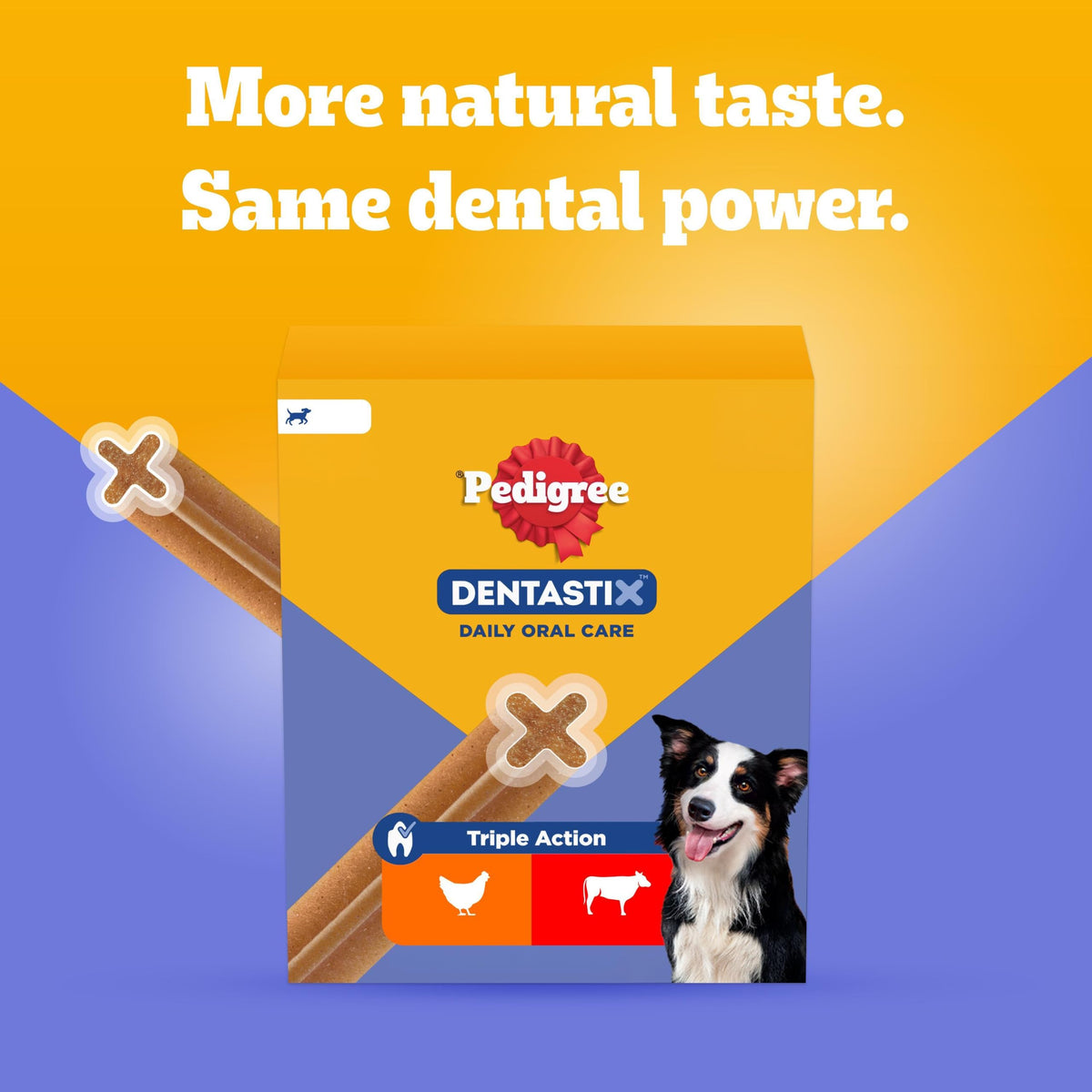 Pedigree DENTASTIX Daily Dental Sticks for Medium Dogs, 112 Sticks with Chicken and Beef
