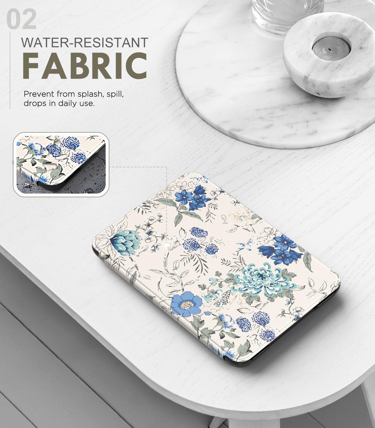 MoKo Case for 6" Amazon Kindle Basic 11th Gen 2024/2022, Matcha