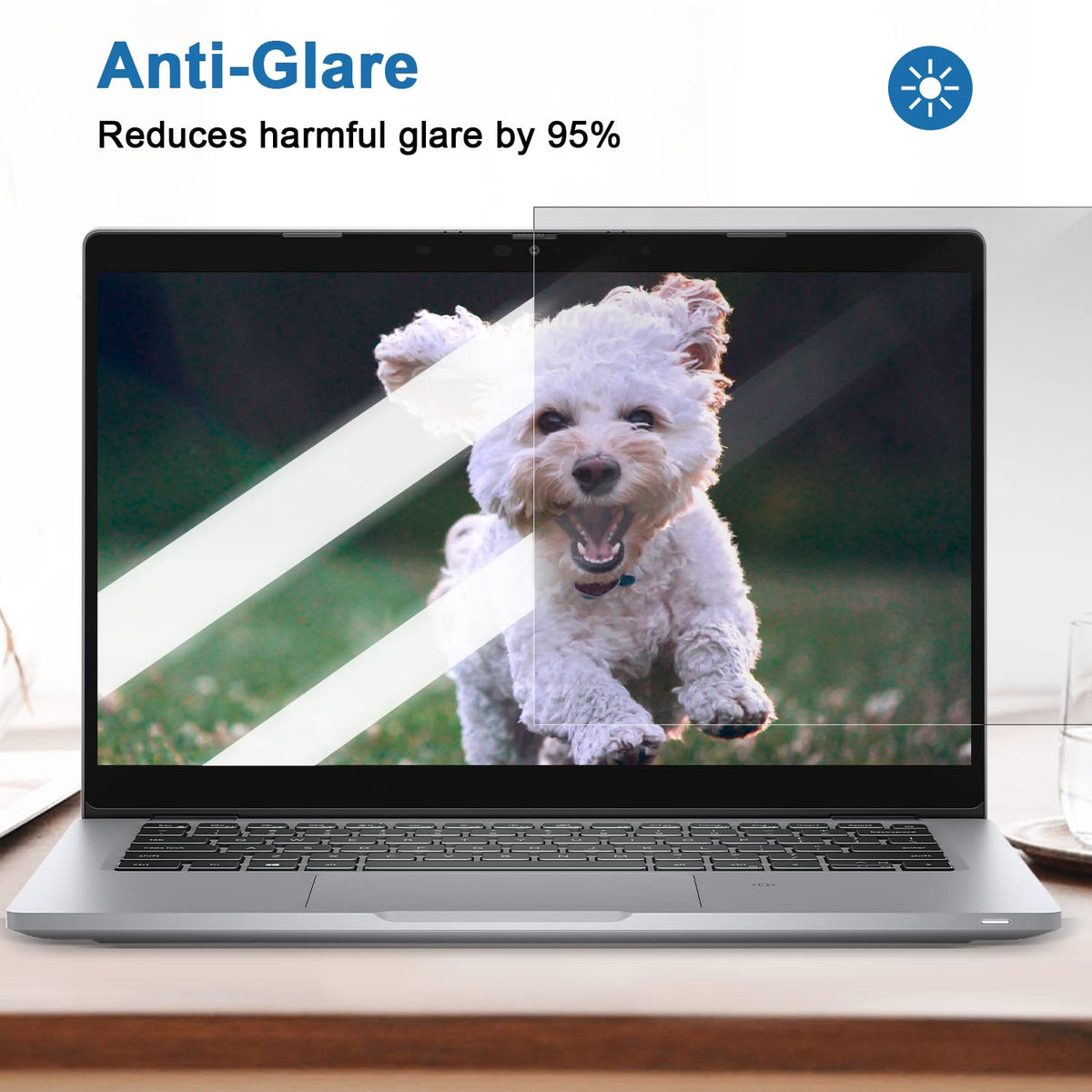 IPROKKO Laptop Privacy Screen 13.3 Inch 16:9 Anti-Blue Light Filter