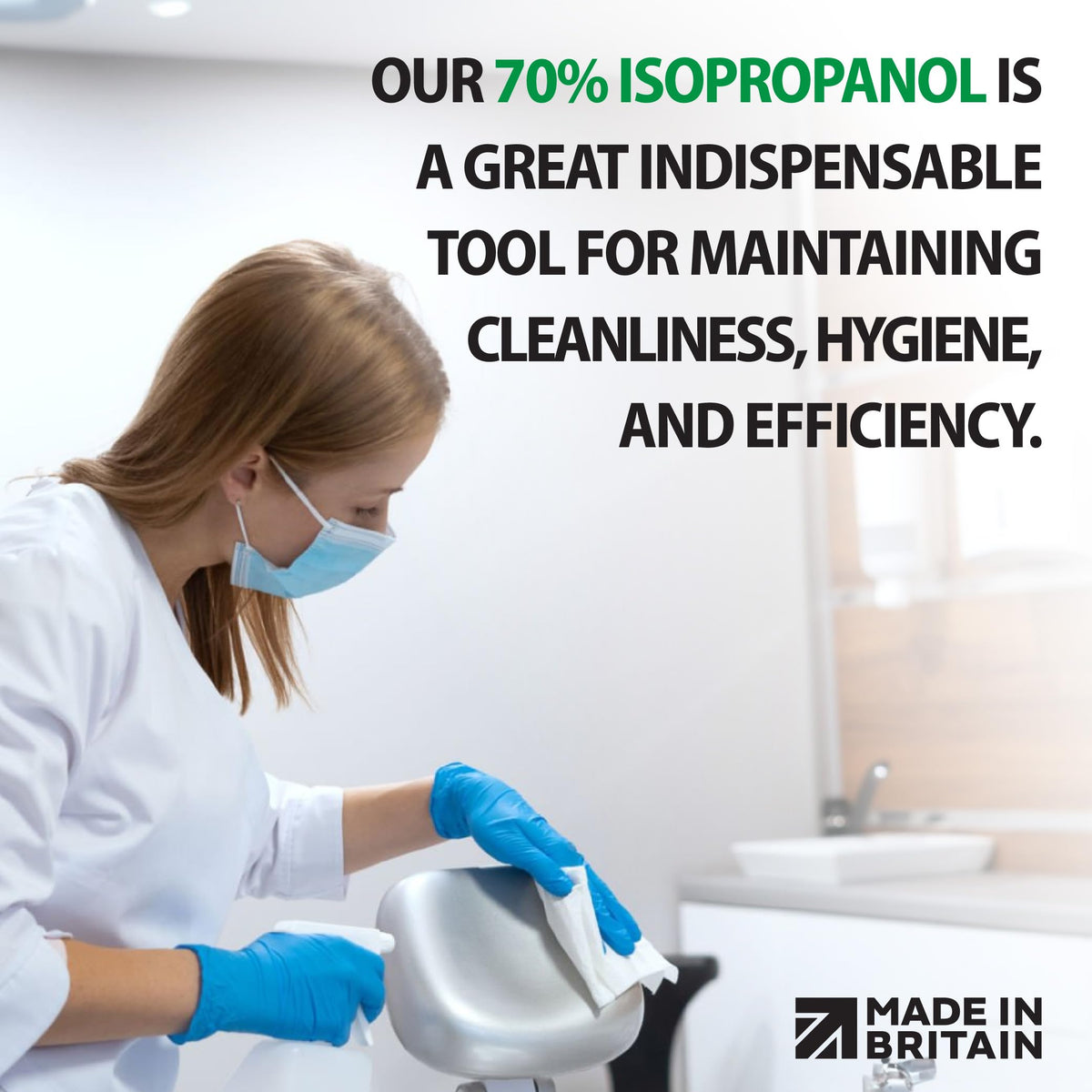 ChemLab - 70% Isopropanol Isopropyl All-Purpose Rubbing Alcohol | Disinfectant, Household Cleaner and Degreaser - Suitable for Electronics, Glass, Removing Grease and Glue 1 Litre