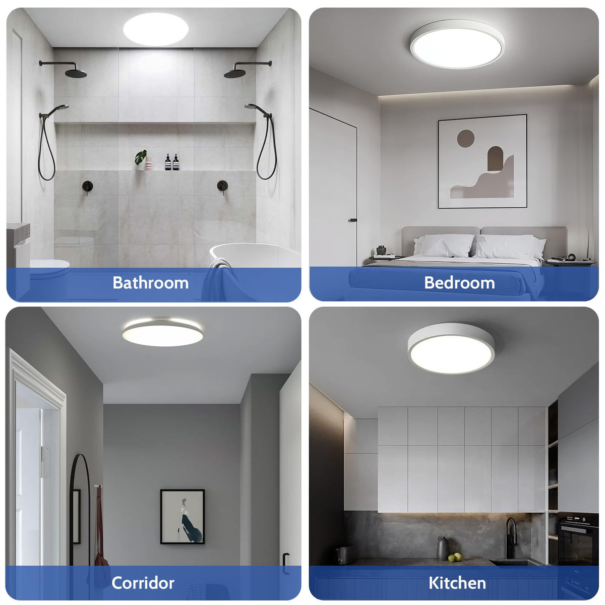 Akynite 16W 2D Square 2-Pin GR8 Cap Daylight White 6500k Compact Fluorescent Lamp, AC 230V, CFL 2 Pin Light Bulb, not dimmable, GR8 DD Flat Butterfly Bulb for Flush Ceiling Light, 1 Pack