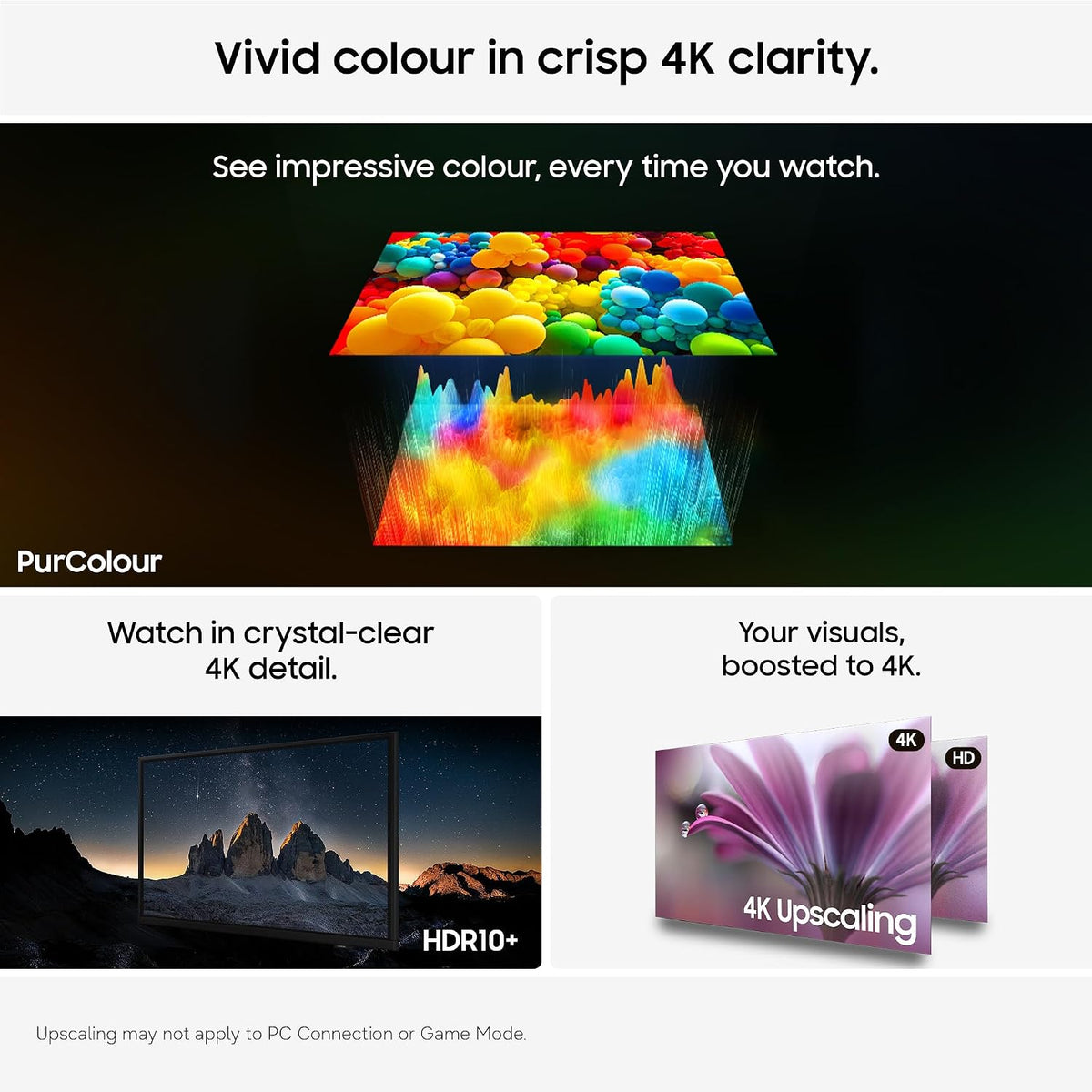 Samsung Smart TV 50-Inch U7020H Crystal UHD 4K TV, HDR10+, Motion Xcelerator, Dynamic Sound Pack, Gaming Hub, Knox Security, Vision AI Companion [2026]