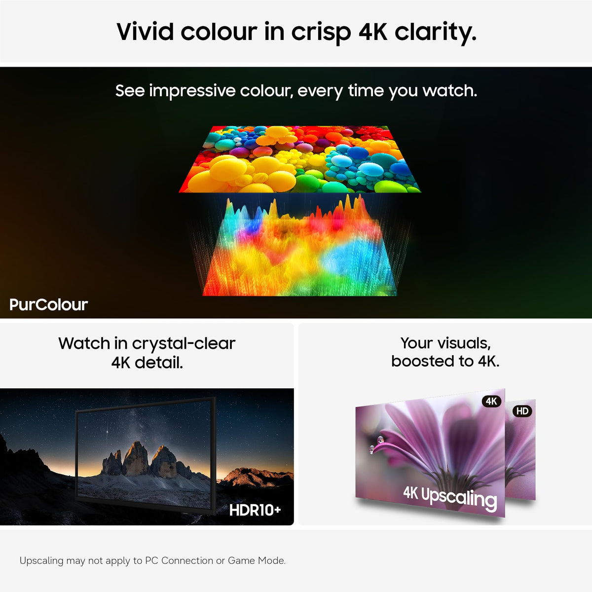 Samsung Smart TV 50-Inch U7020H Crystal UHD 4K TV, HDR10+, Motion Xcelerator, Dynamic Sound Pack, Gaming Hub, Knox Security, Vision AI Companion [2026]