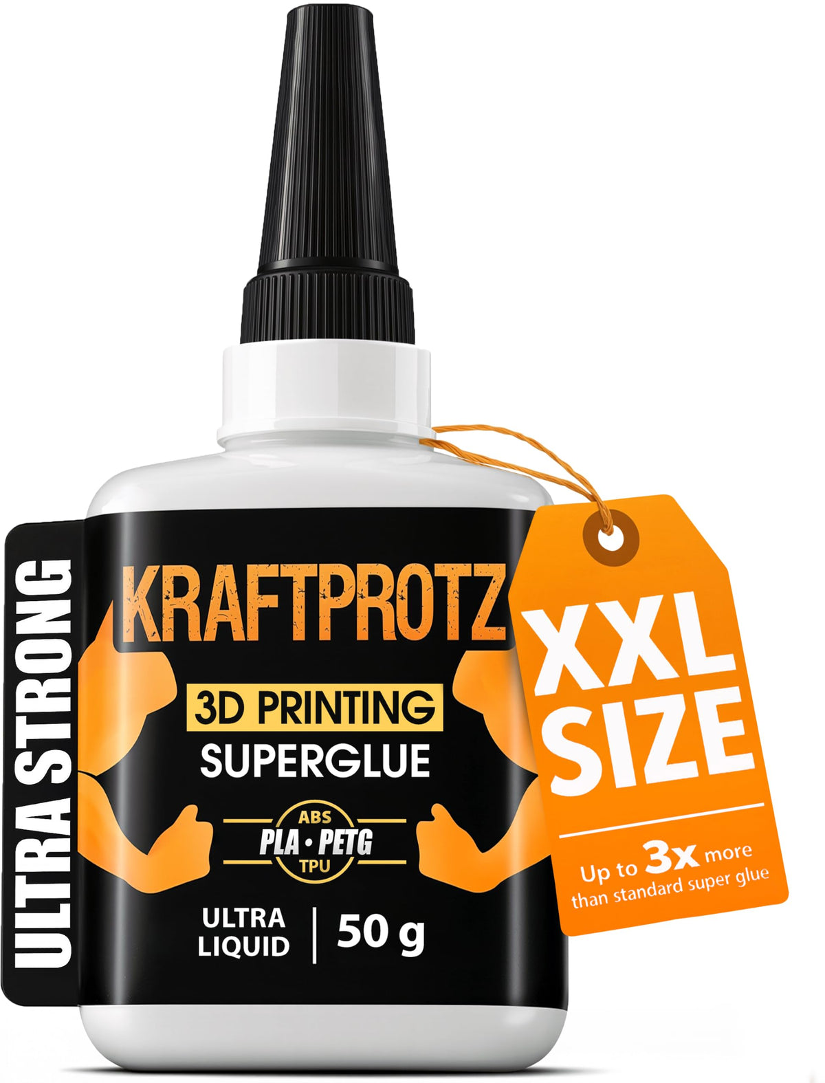 3D Printing Super Glue Liquid 50 g - PLA ABS PETG TPU ASA Instant Adhesive
