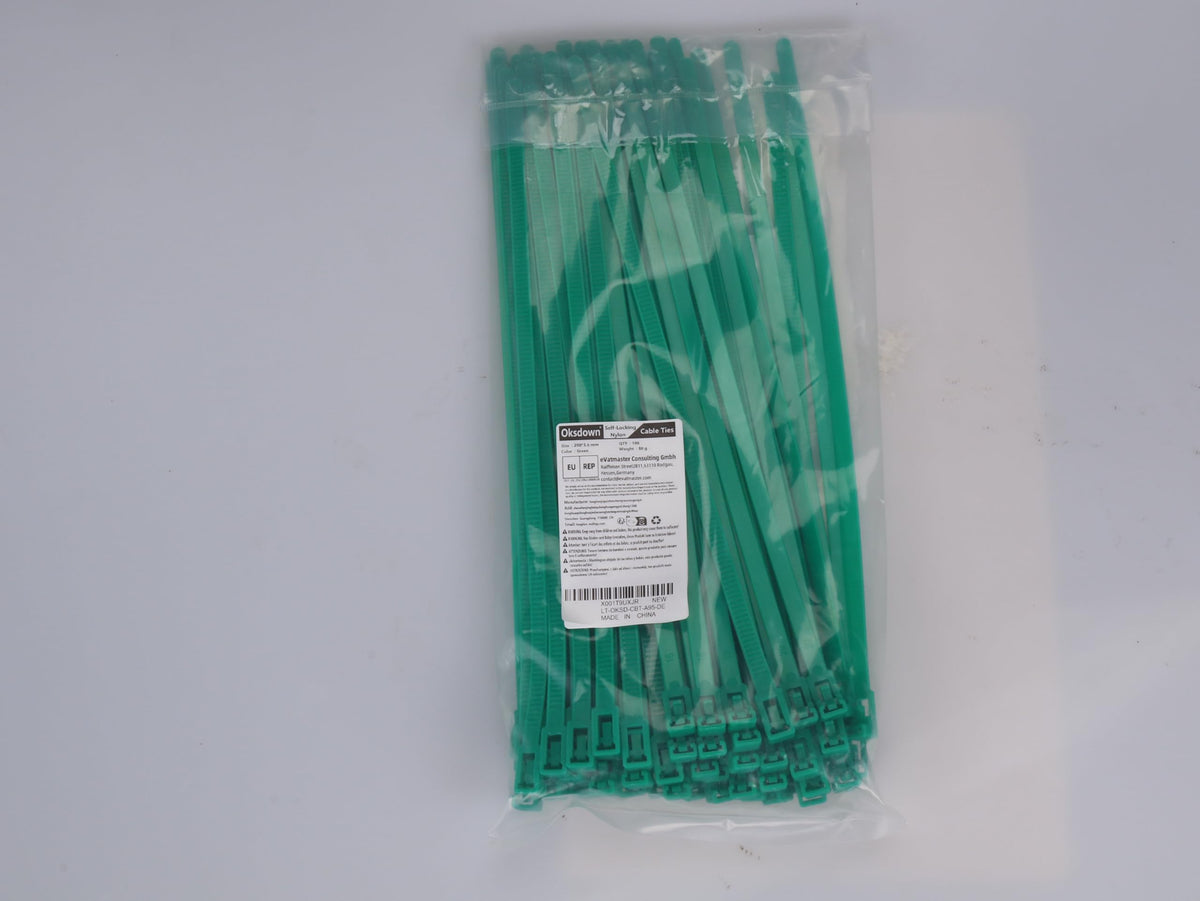 100 Pack Yellow Plastic Cable Ties 300mm×3.6mm Heavy Duty Strong Nylon Premium Self Locking 12 inch/30 cm Long Zip Tie Wraps