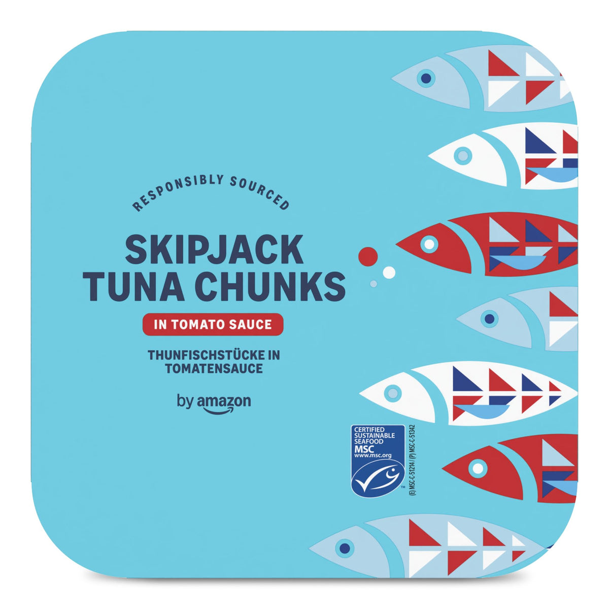 by Amazon MSC Skipjack Tuna Chunks in Spring Water, 4x145g