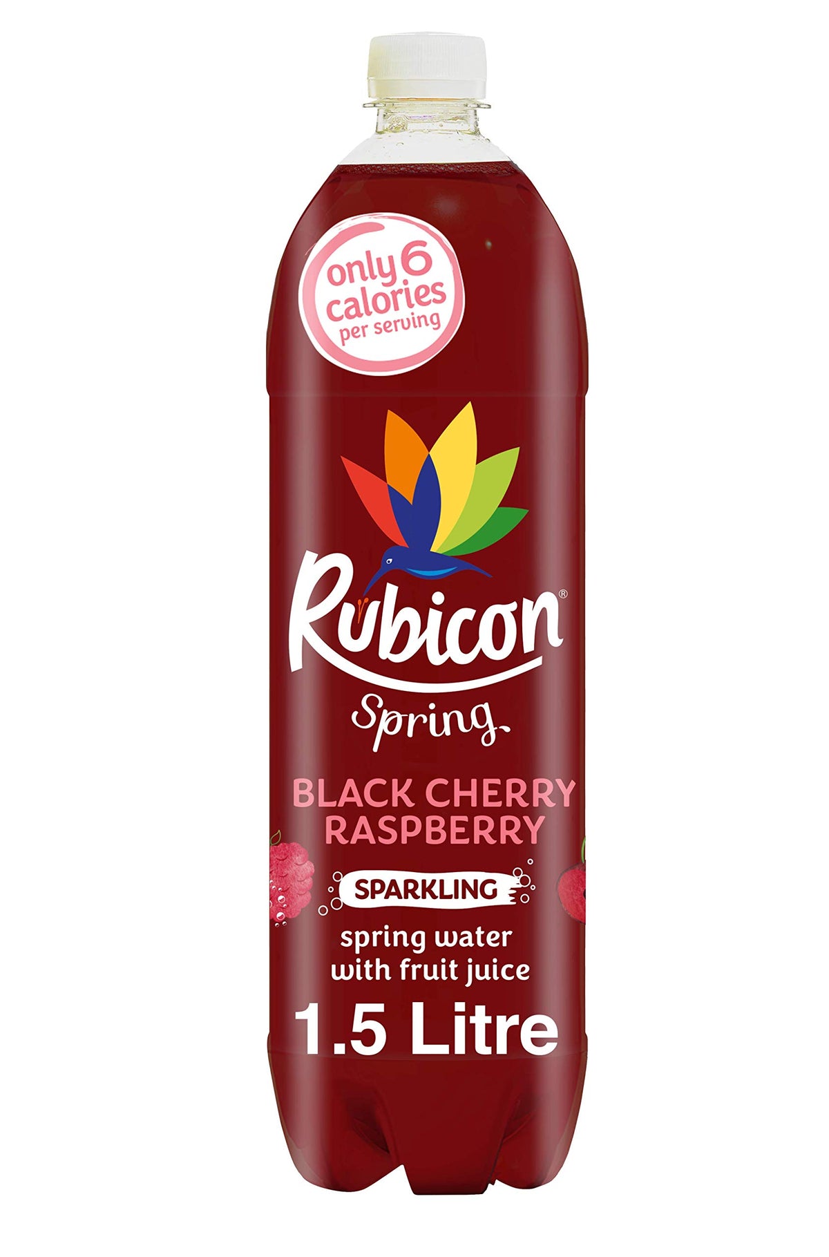 Rubicon Spring Black Cherry Raspberry Flavoured Water, 12 Pack, 330ml Cans