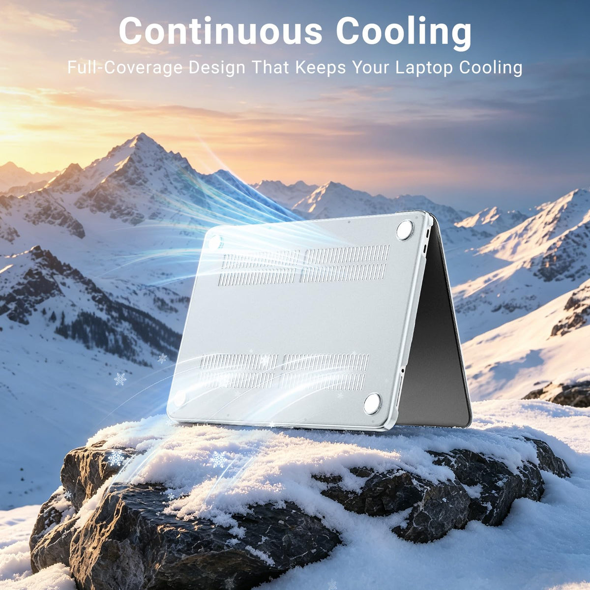 MOSISO Compatible with MacBook Air 13 inch Case M5-M2, Crystal Clear