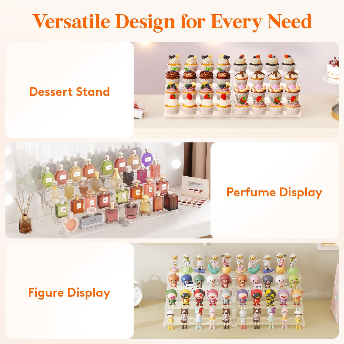 Lifewit 12″ Perfume Stand, Cologne Organiser, Tool-Free Assembly, 1 Pcs