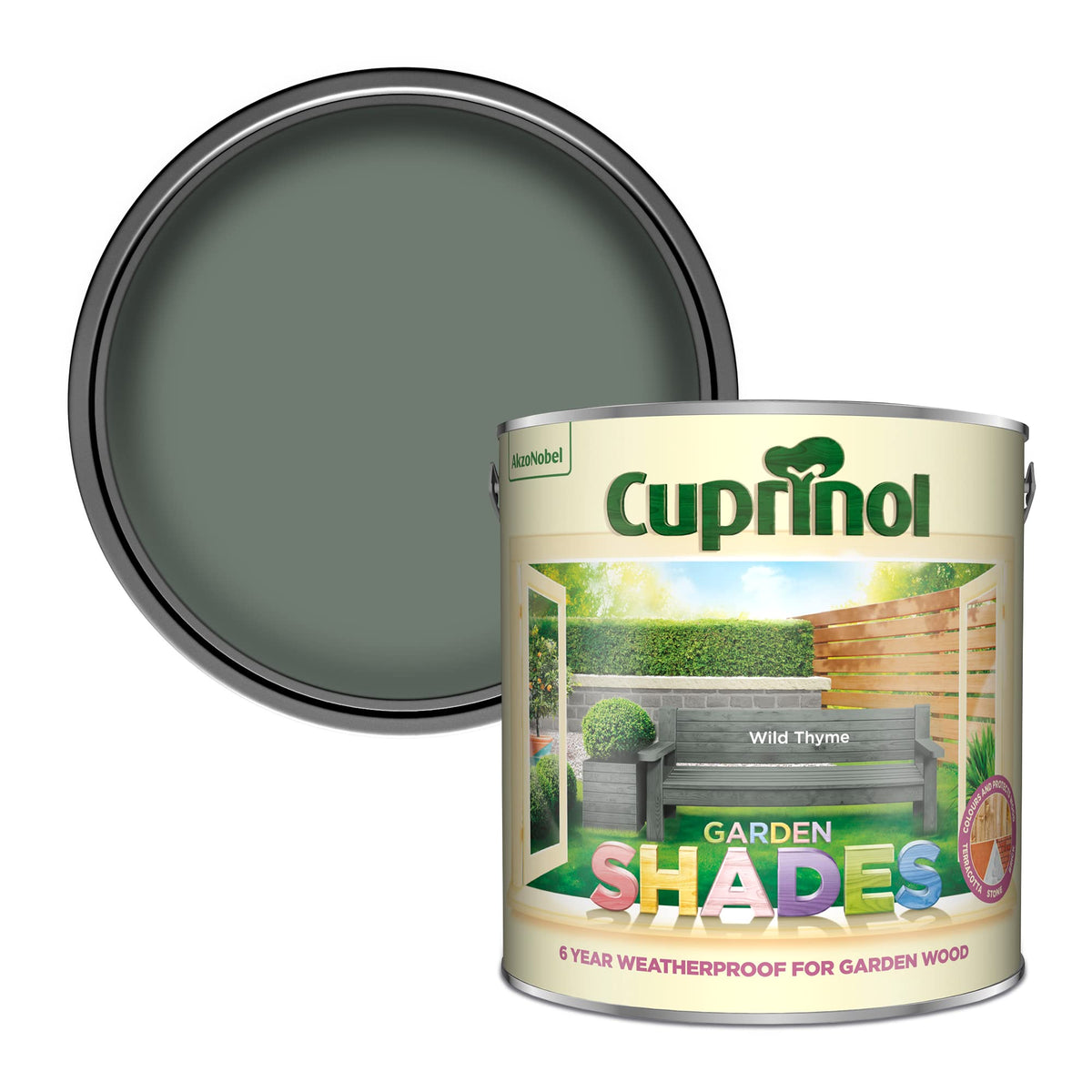 Cuprinol Garden Shades Exterior Woodcare, Country Cream, 1 Litre