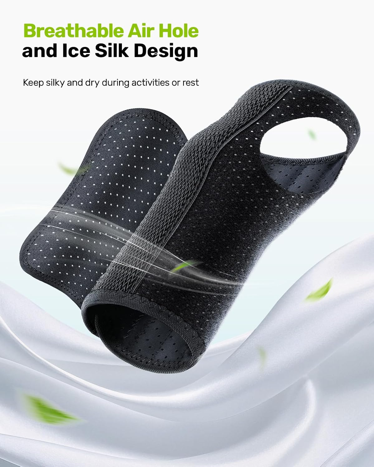 Rakiie Breathable Wrist Support Brace with 3 Metal Splints