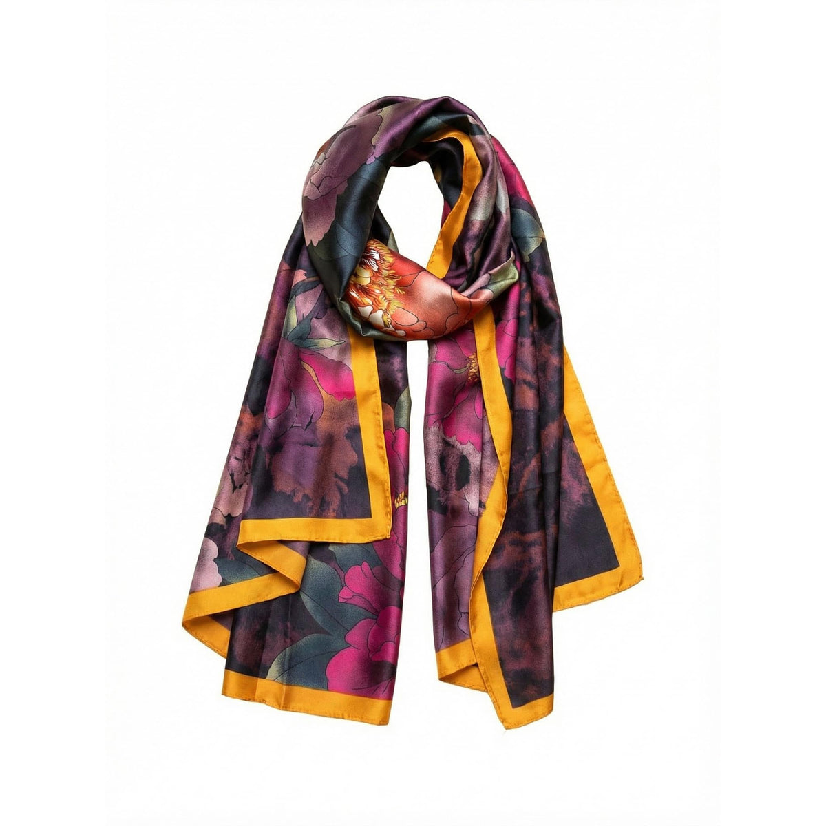 Trillion London® Silk Shawl Birthday Gifts for Women - Designer Silk Scarf
