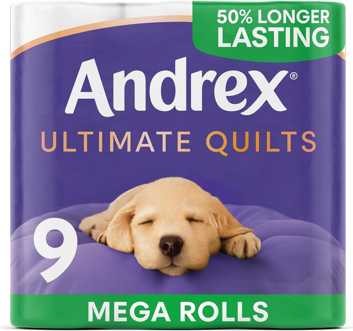 Andrex Ultimate Quilts Toilet Roll - 9 Mega Toilet Rolls
