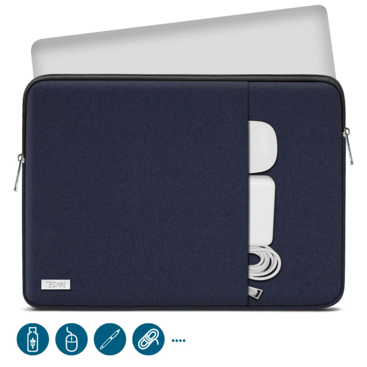TECOOL 14 Inch Laptop Sleeve Protective Laptop Case 14 inch,Black