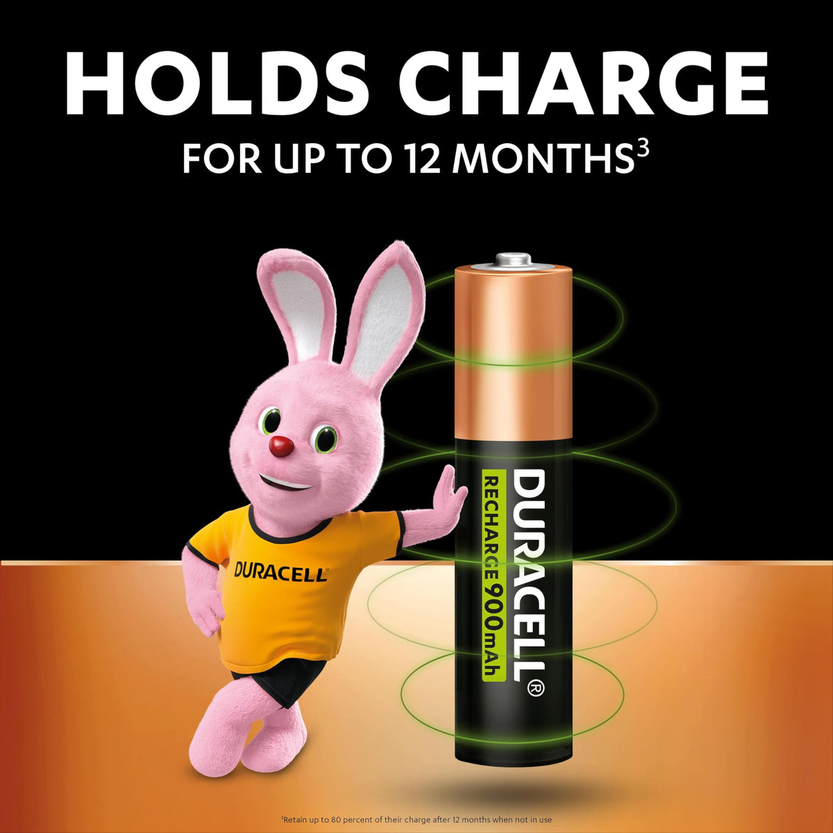 Duracell Rechargeable AAA Batteries (Pack of 4), 900 mAh NiMH, pre-Charged, Our No. 1 Longest Lasting Rechargable Battery with a 0% Plastic 100% Recyclable Packaging