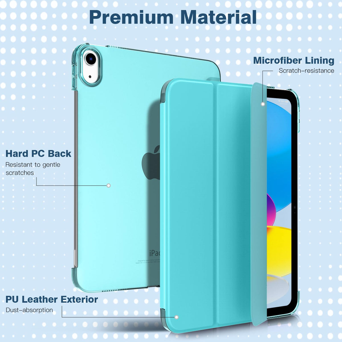 TiMOVO Case for iPad A16 11th Gen 11"/10th Gen 10.9", Abyss Blue