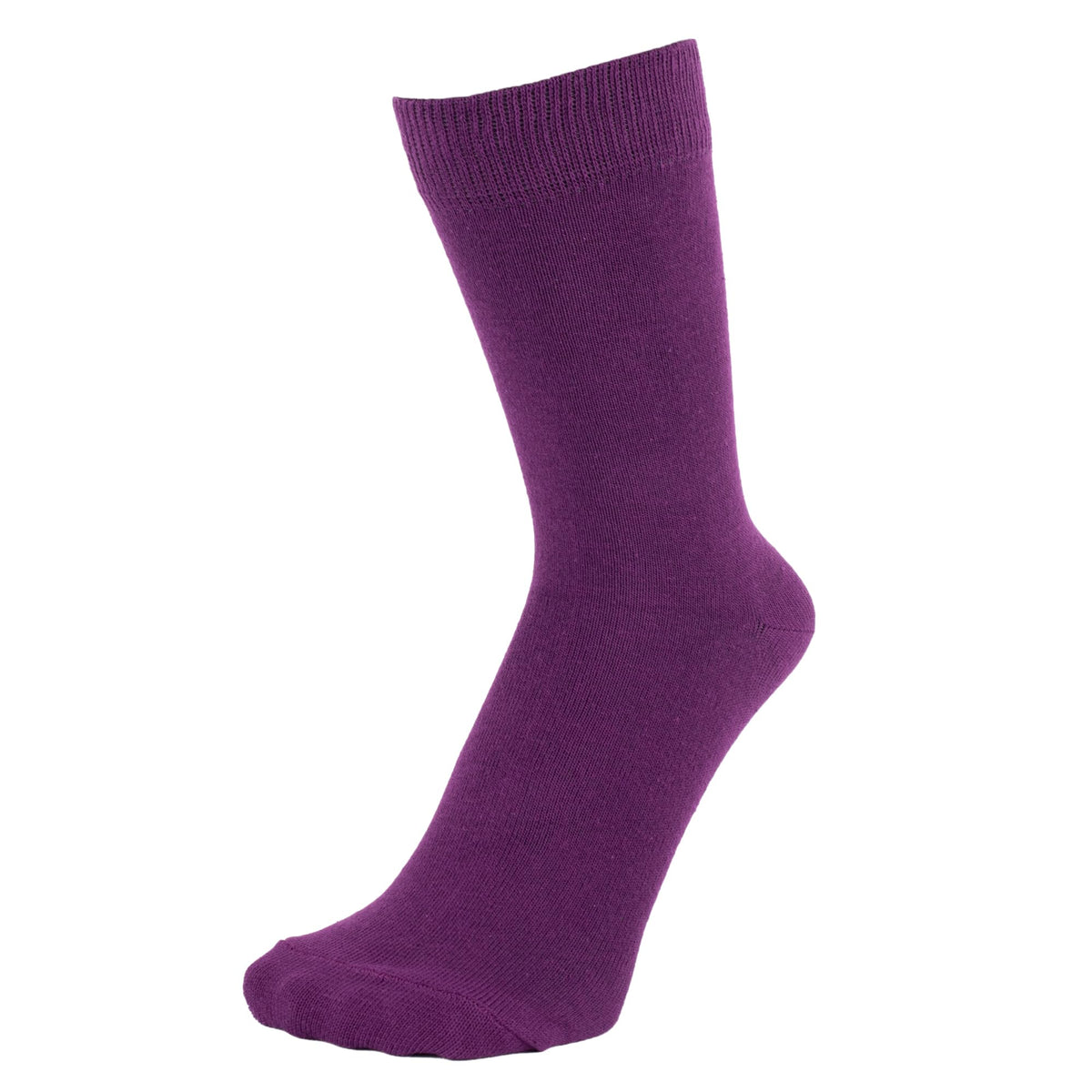 ZAKIRA Combed Cotton Dress Socks, Crew Socks