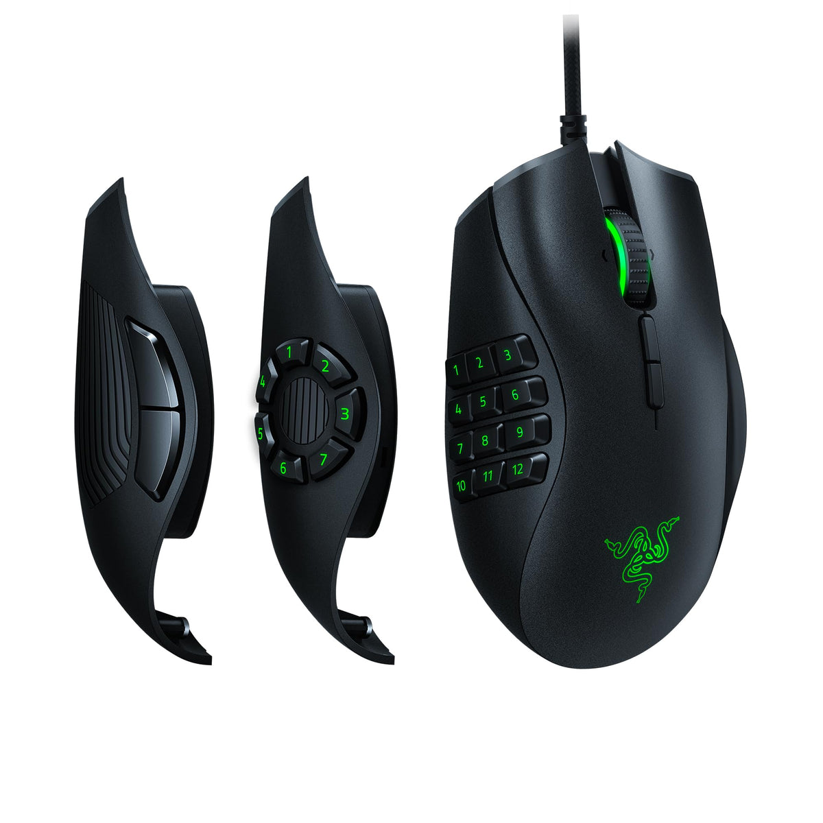 Razer Naga X - Ergonomic MMO Gaming Mouse with 16 Programmable Buttons (2nd Gen Optical Mouse Switches, Advanced 5G Optical Sensor, 85g Ergonomic Design, RGB Chroma, Speedflex Cable) Black