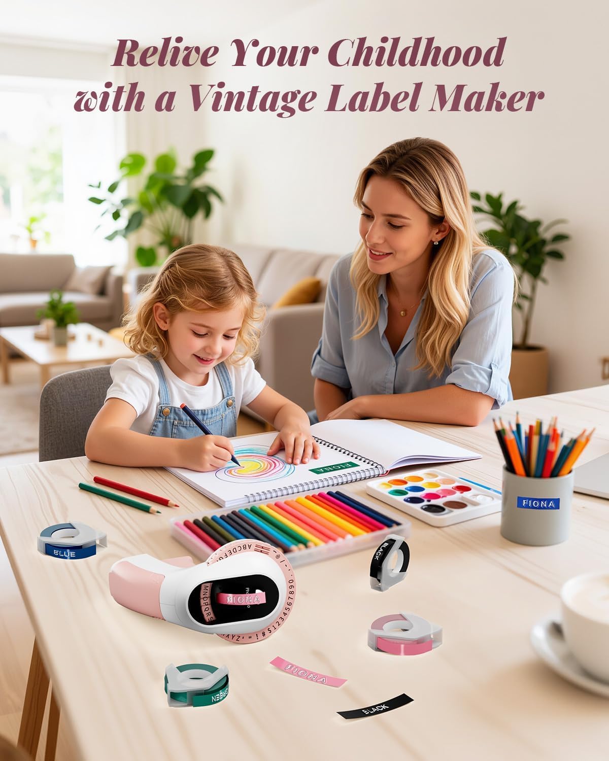 Phomemo Embossing Label Maker,Embossed Label Maker Machine with Tape