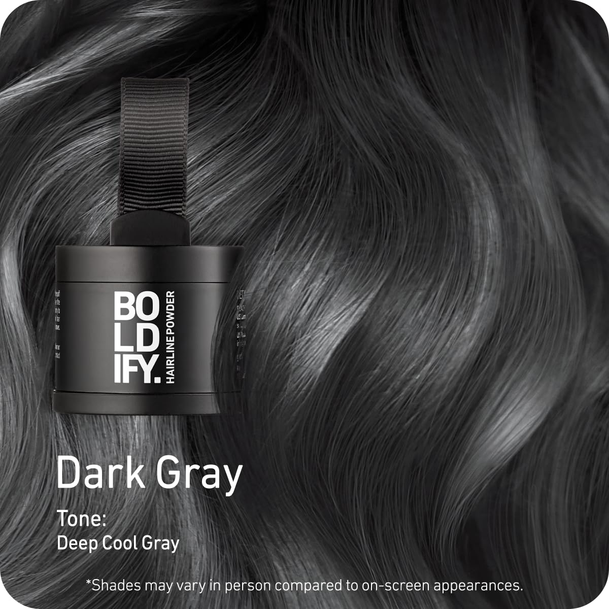 Boldify Hairline Powder, Root Touch Up Hair Color - Light Brown 10g