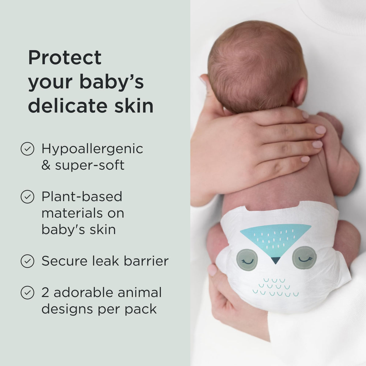 Kit & Kin Premium Baby Nappies Size 4 | 9-14 kgs / 20-31 lbs | Pack of 256 Nappies | Plant-Based Materials On Baby's Skin | Hypoallergenic | Superior up to 12 Hour Leak Protection