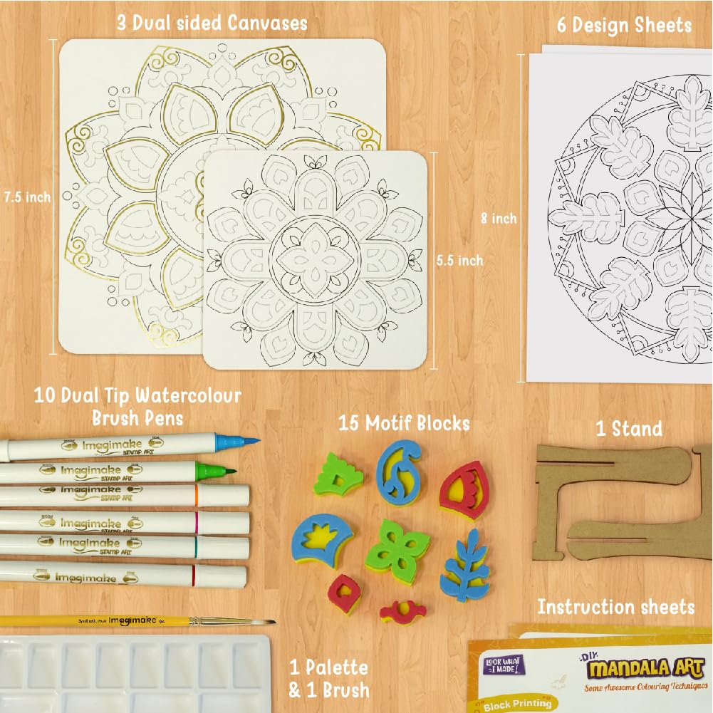 Imagimake Princess Craft Kit | 10 Mess-Free DIY Activities | Bracelet Making Kit, Unicorn Pouch, Butterfly Wands & More | Unicorn Gifts for Kids | Gifts for Girls & Boys 5,6,7,8,9,10,11,12 Years Old