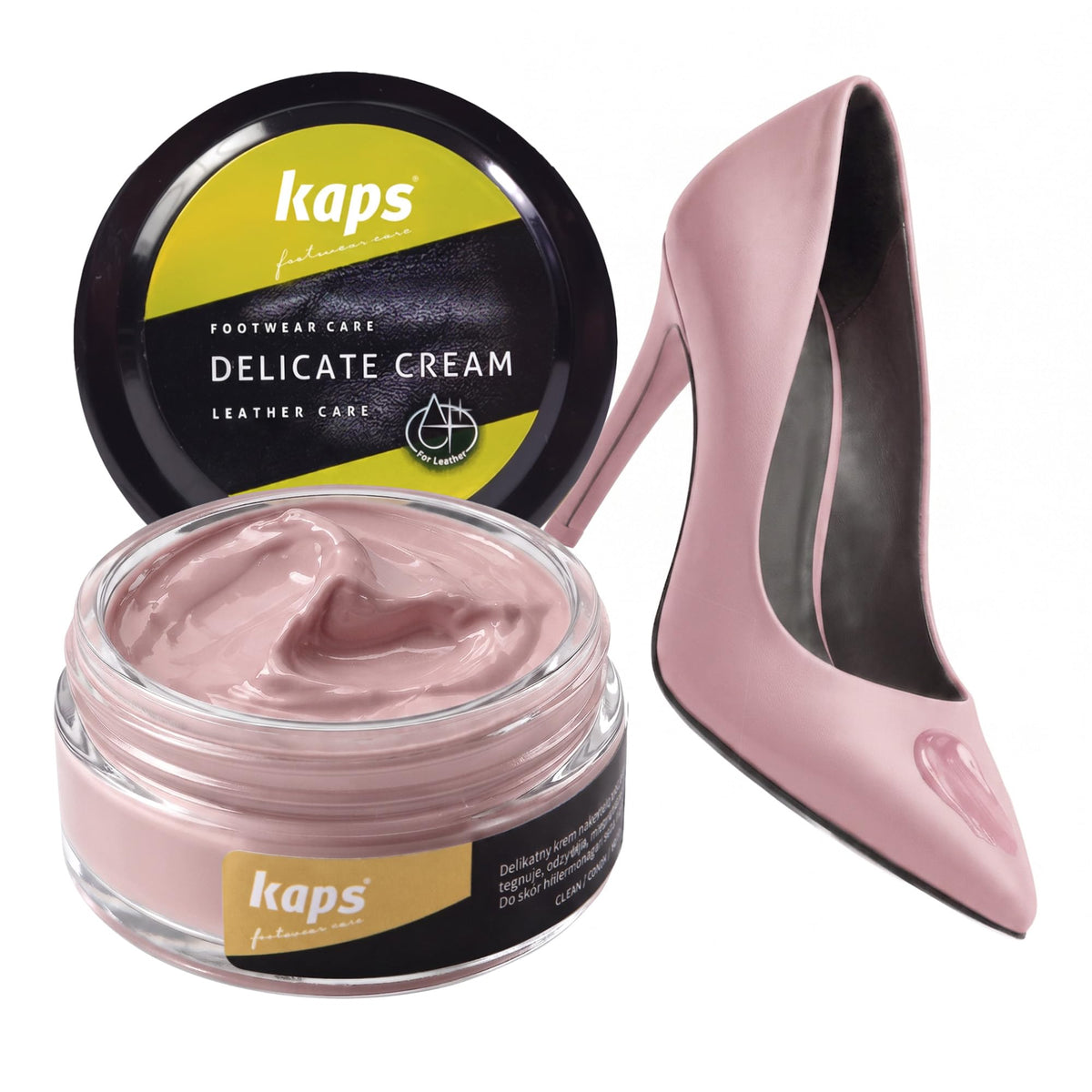 Leather Shoe Cream Polish & Conditioner, Kaps 50ml