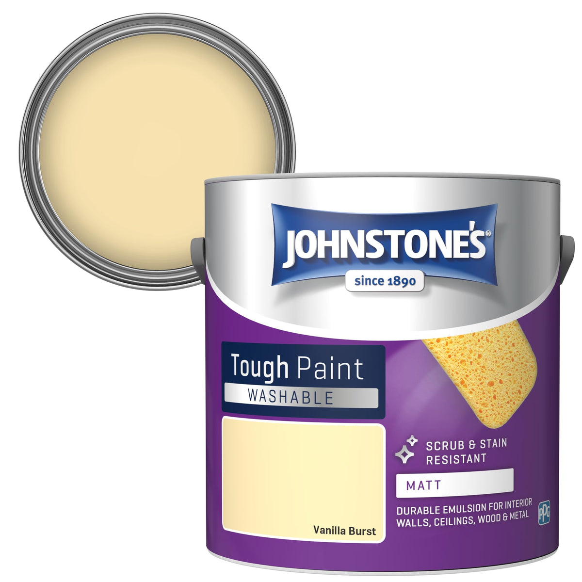 Johnstone's - Washable Matt Wall & Ceiling Paint - Rosebud - 2.5L