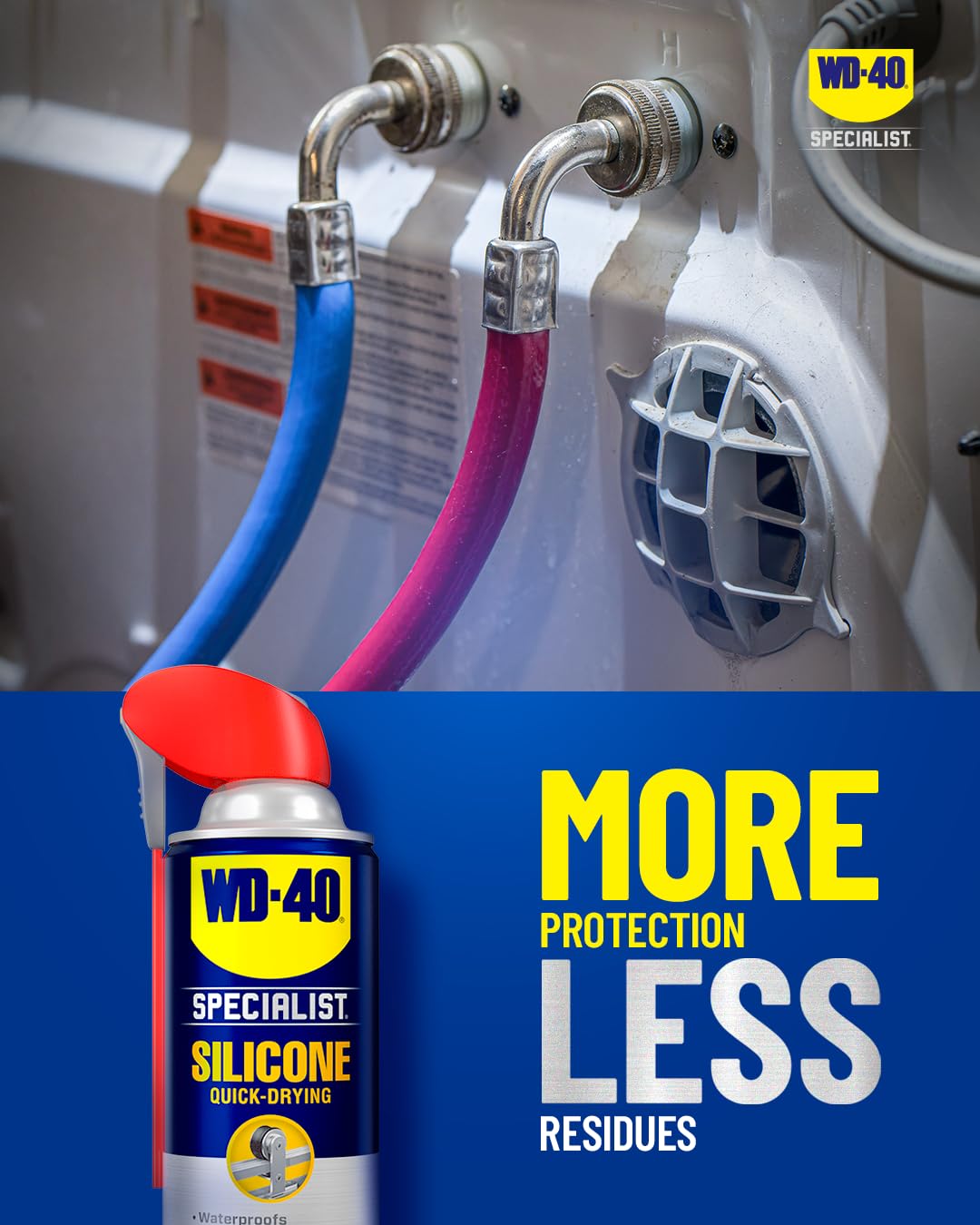 WD-40 Specialist Silicone Lubricant Spray, Smart Straw, All-Weather, 400ml