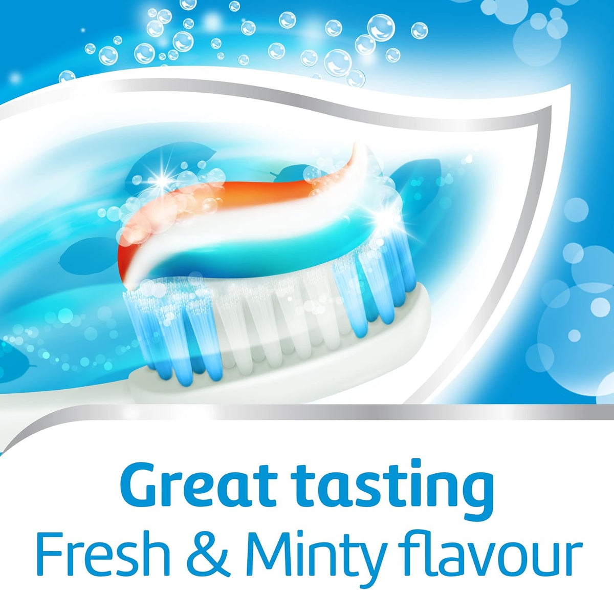 Aquafresh Fresh and Minty Fluoride Toothpaste, Triple Protection, Rebuilds enamel Strength, Helps protect gums* and Refreshes breath, 75ml