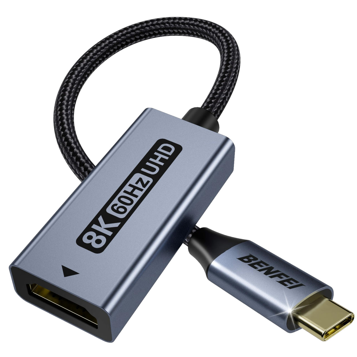 USB C to HDMI Adapter, BENFEI USB Type-C to HDMI Adapter [Thunderbolt 3/4 Compatible] with iPhone 15 series, MacBook Pro/Air 2023, iPad Pro, iMac, S23, XPS 17, Surface Book 3 and More