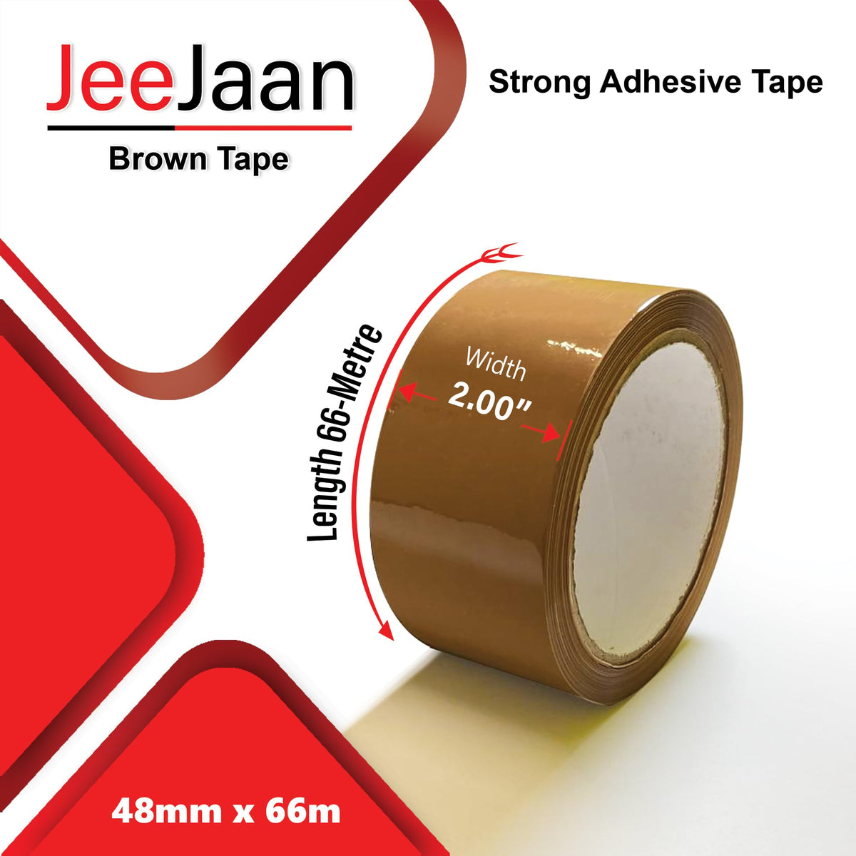 JeeJaan® 3 Rolls of Yellow Duct Tape 50mm x 50m Heavy Duty Waterproof Gaffa Tape for Electrical Plumbing Use Strong Adhesive Durable Ideal for Sealing Fixing and Wrapping Projects