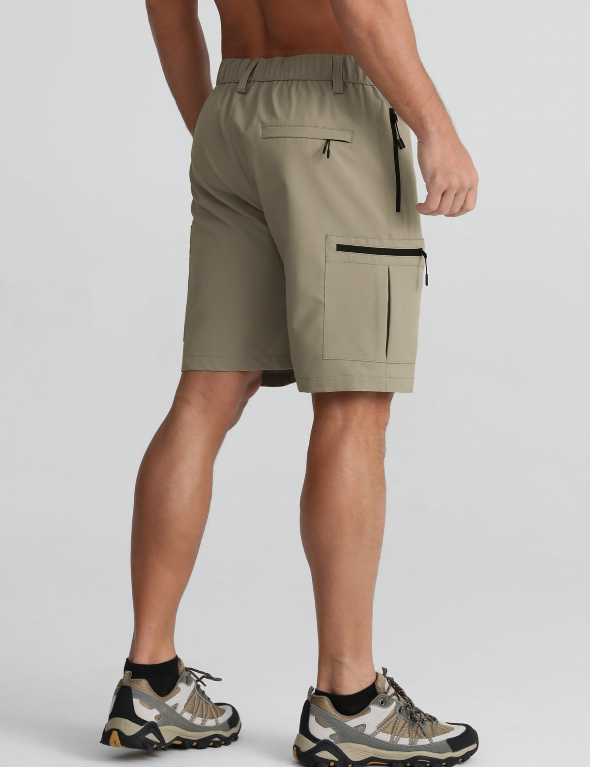 APTRO Mens Cargo Hiking Shorts Outdoor Lightweight Golf Casual Shorts for Men with 5 Zipper Pockets