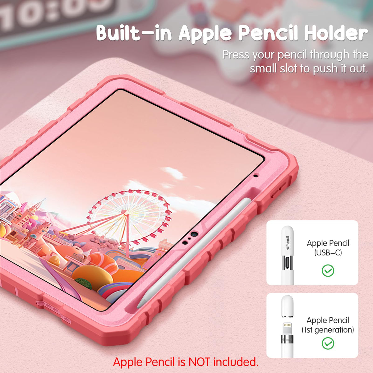 FINTIE Kid-Friendly Case for iPad (A16) 11th Gen 11 Inch, iPad 10th Gen